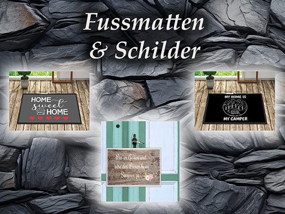 Fußmatten & Schilder