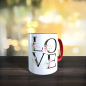 Preview: Tasse "LOVE m Blumen"
