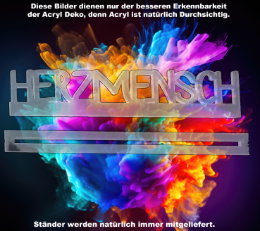 Acryl Laserschnitt LOVE div. Motive