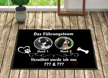 Hundefussmatte "Das Führungsteam"