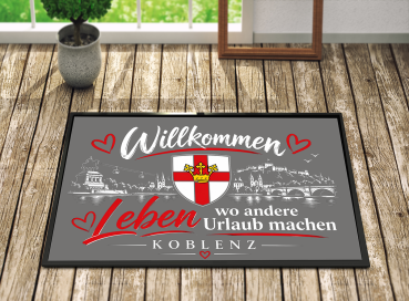Fußmatte "Koblenz Lebensgefühl"