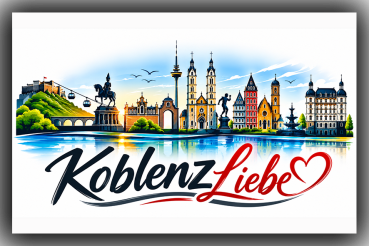 Magnet Koblenz Liebe 7x4,5 cm