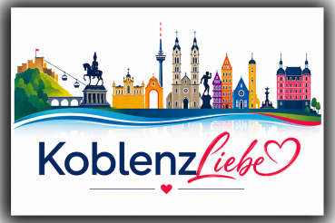Magnet Koblenz Liebe Bunt 7x4,5 cm