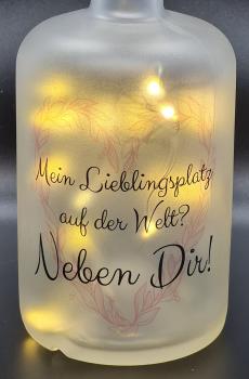 Leuchtflasche "Mein Lieblingsplatz"