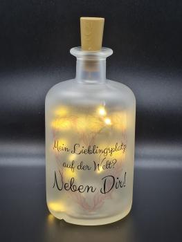 Leuchtflasche "Mein Lieblingsplatz"