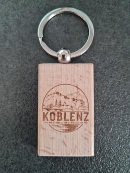 "Koblenz" Schlüsselanhänger Holz