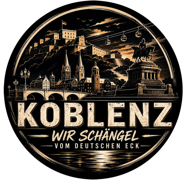 Koblenz Schaengel vom Eck Aufkleber   Ø 9 cm