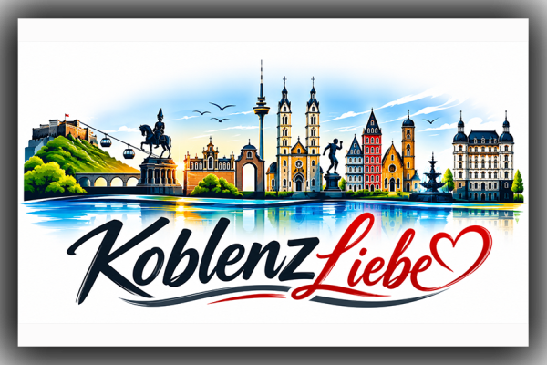 Magnet Koblenz Liebe 7x4,5 cm