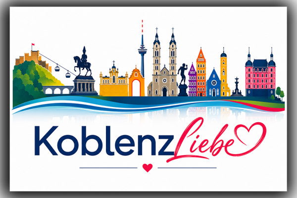 Magnet Koblenz Liebe Bunt 7x4,5 cm