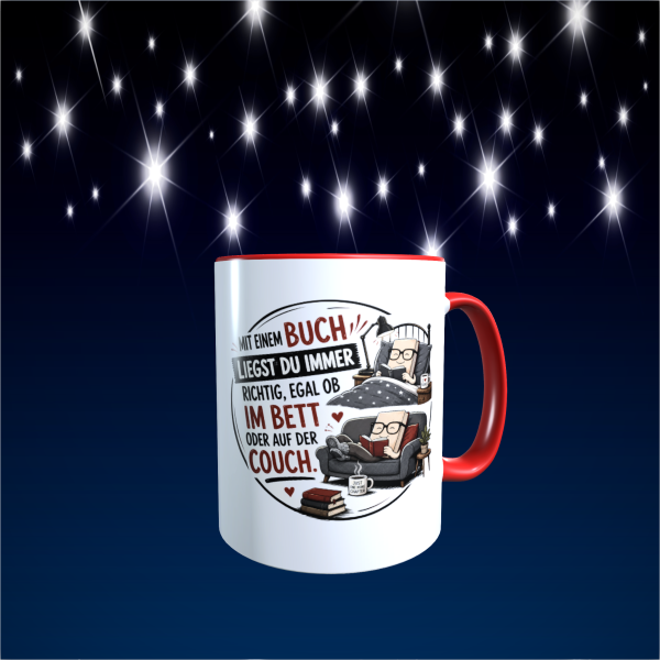 Tasse "Buch im Bett"
