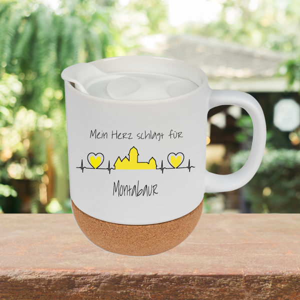 Korktasse ""Mein Herz schlägt für Montabaur"