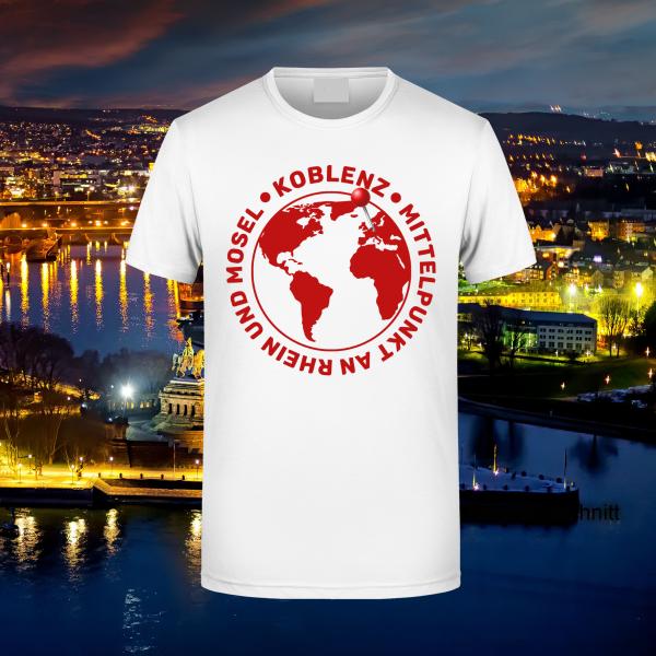 Shirt "Koblenz-Mittelpunkt an Rhein u Mosel"