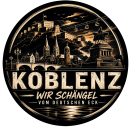 Koblenz Schaengel vom Eck Aufkleber   Ø 9 cm