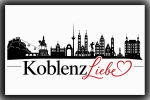 Magnet Koblenz Liebe Black  7x4,5 cm